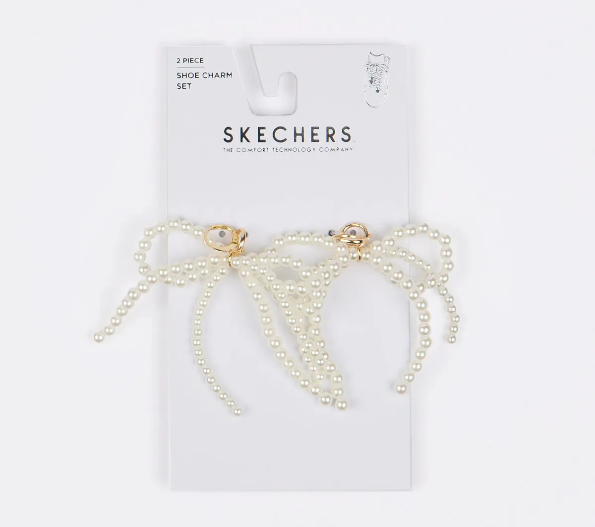 Skechers Shoelaces With Charm Set – Pearl Bow