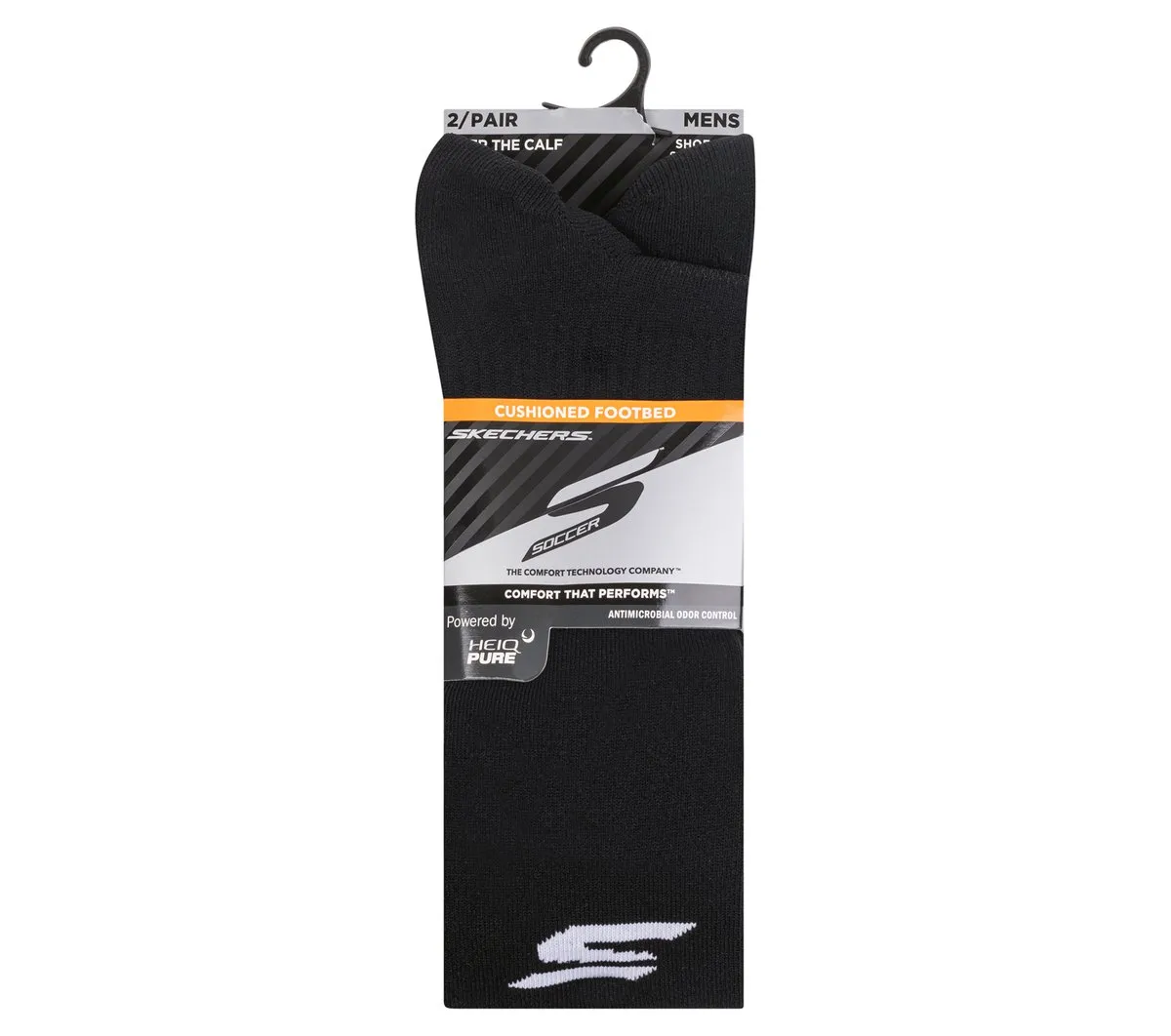 Skechers 2 Pack Men's Performance Soccer Over The Knee Socks