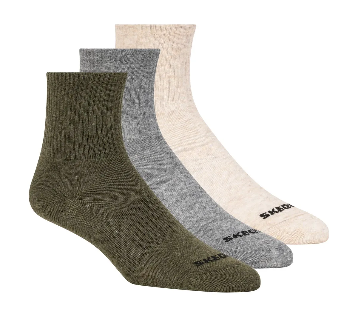 Skechers 3 Pack Boys' Crew Cotton Socks