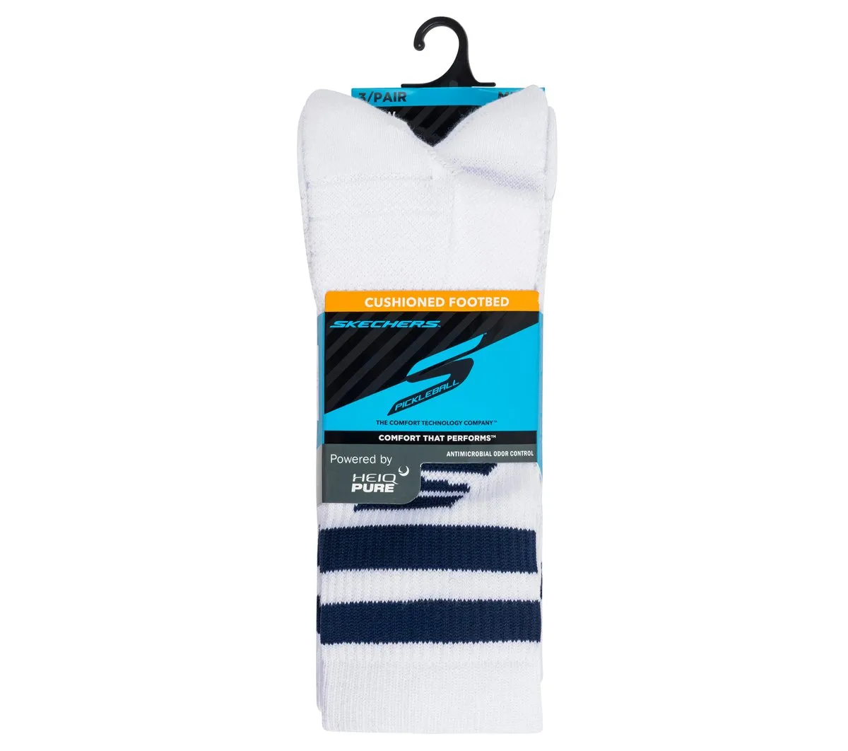 Skechers 3 Pack Men's Performance Pickleball Crew Socks