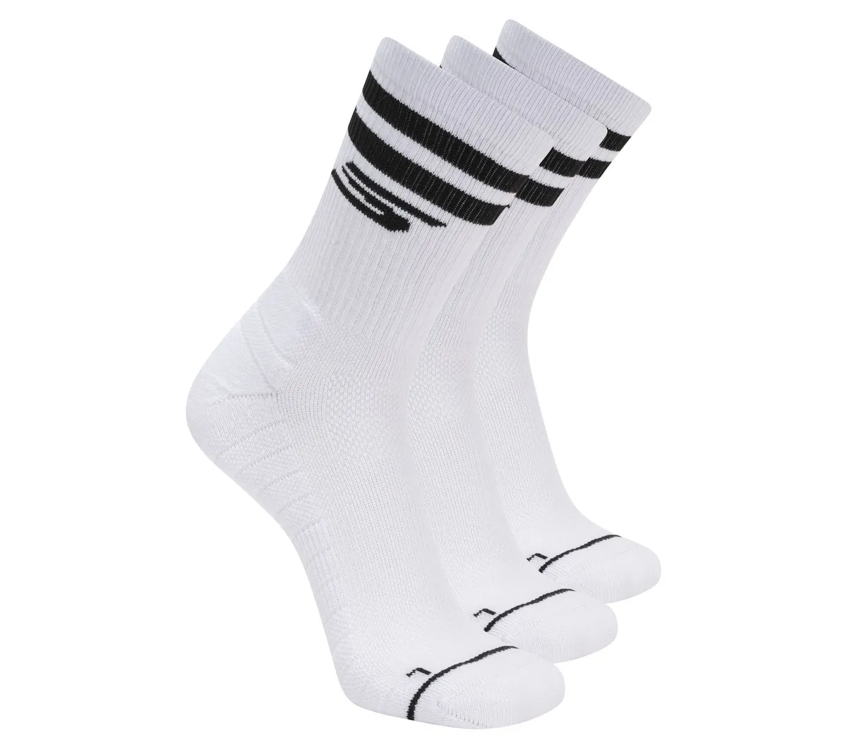 Skechers 3 Pack Men's Performance Pickleball Crew Socks