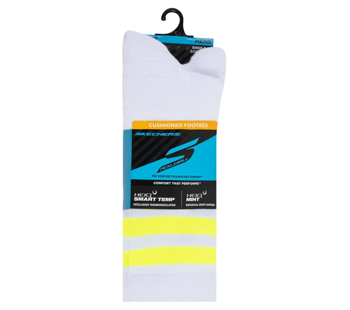 Skechers 3 Pack Men's Performance Pickleball Crew Socks