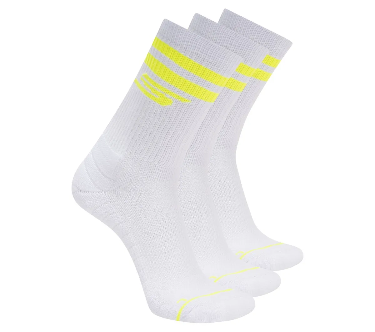 Skechers 3 Pack Men's Performance Pickleball Crew Socks