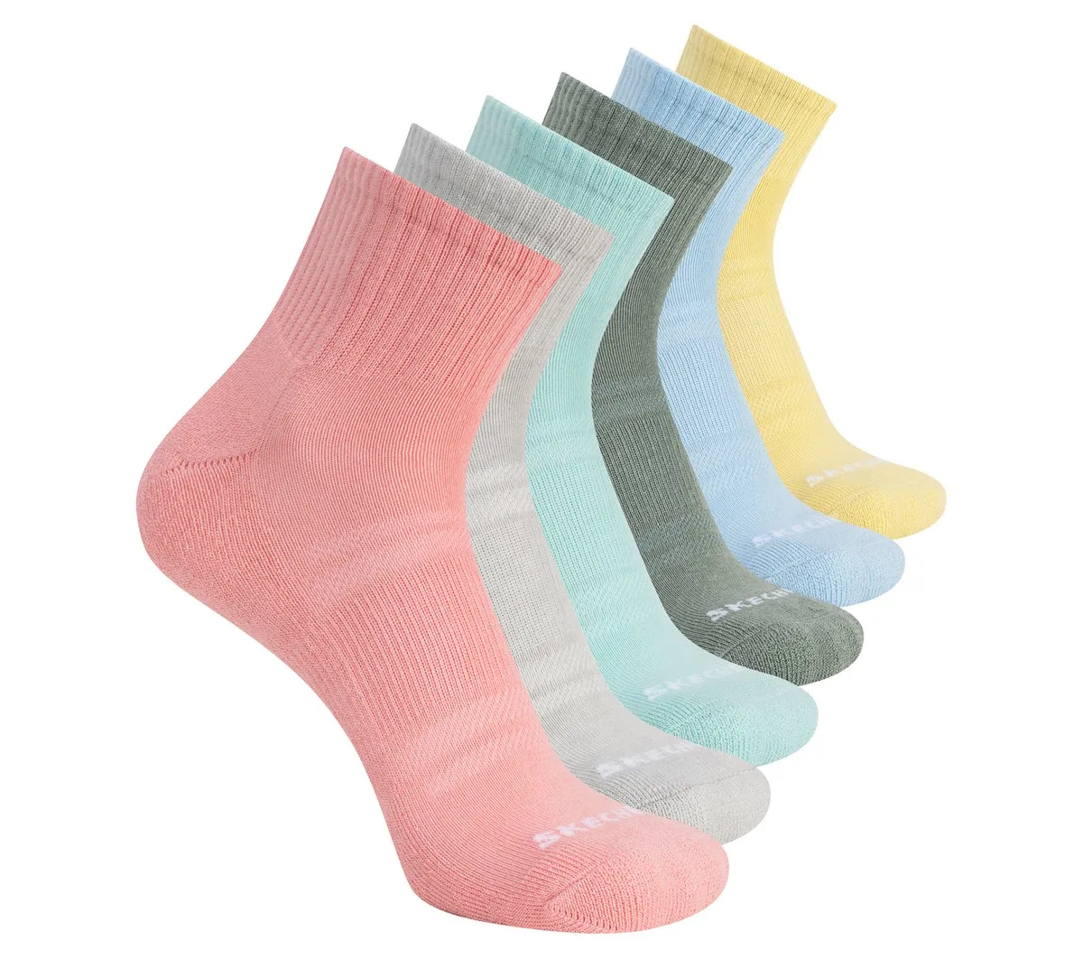 Skechers 6 Pack Core Quarter Large Socks