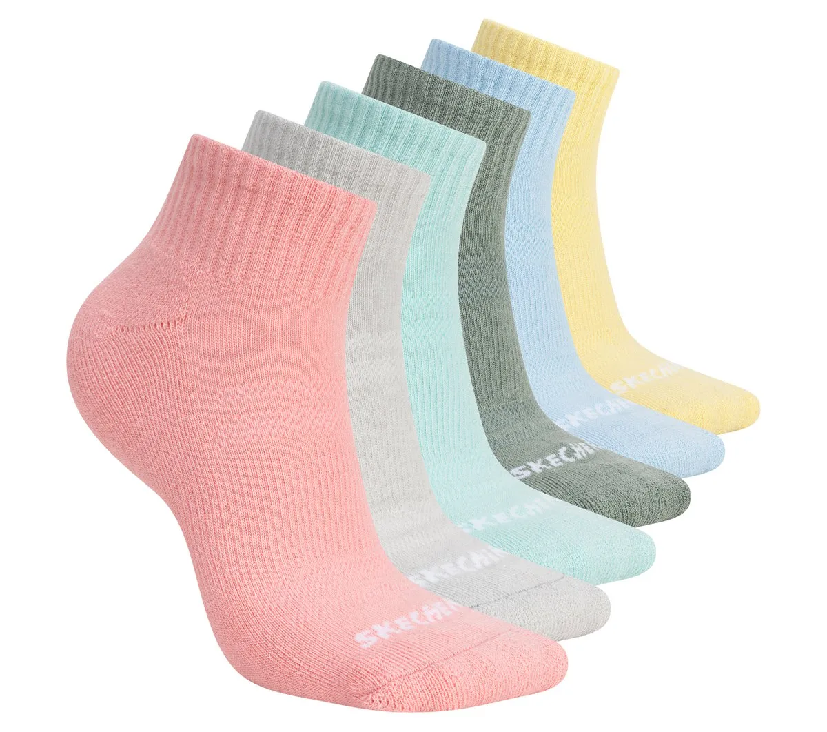 Skechers 6 Pack Core Quarter Medium Socks