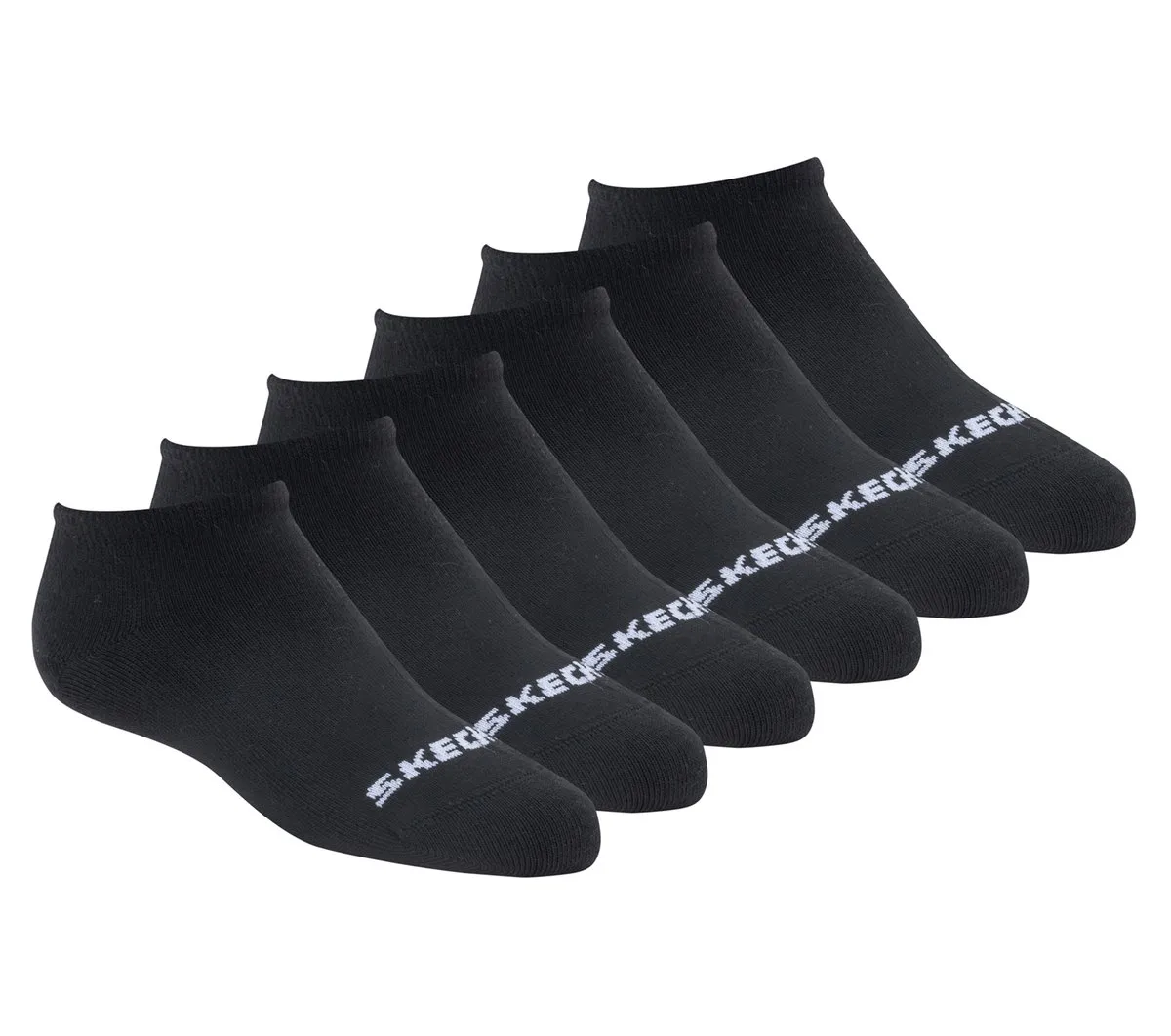 Skechers Cotton No-Show Socks – 6 Pack