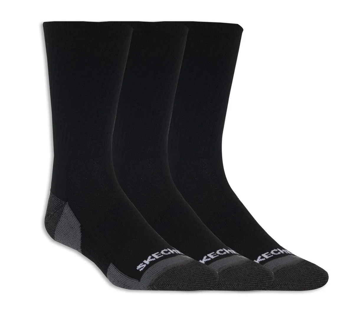 Skechers 3 Pack Half Terry Crew Socks