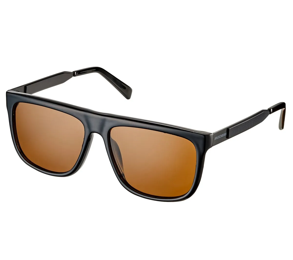 Skechers Square Hardware Shiny Lens Sunglasses