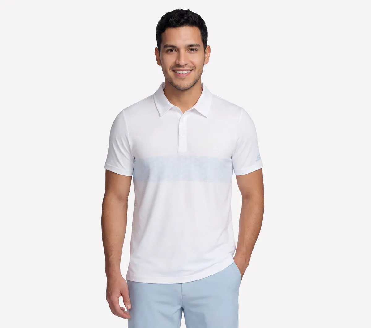 Skechers GO DRI Charge Palm Stripe Polo