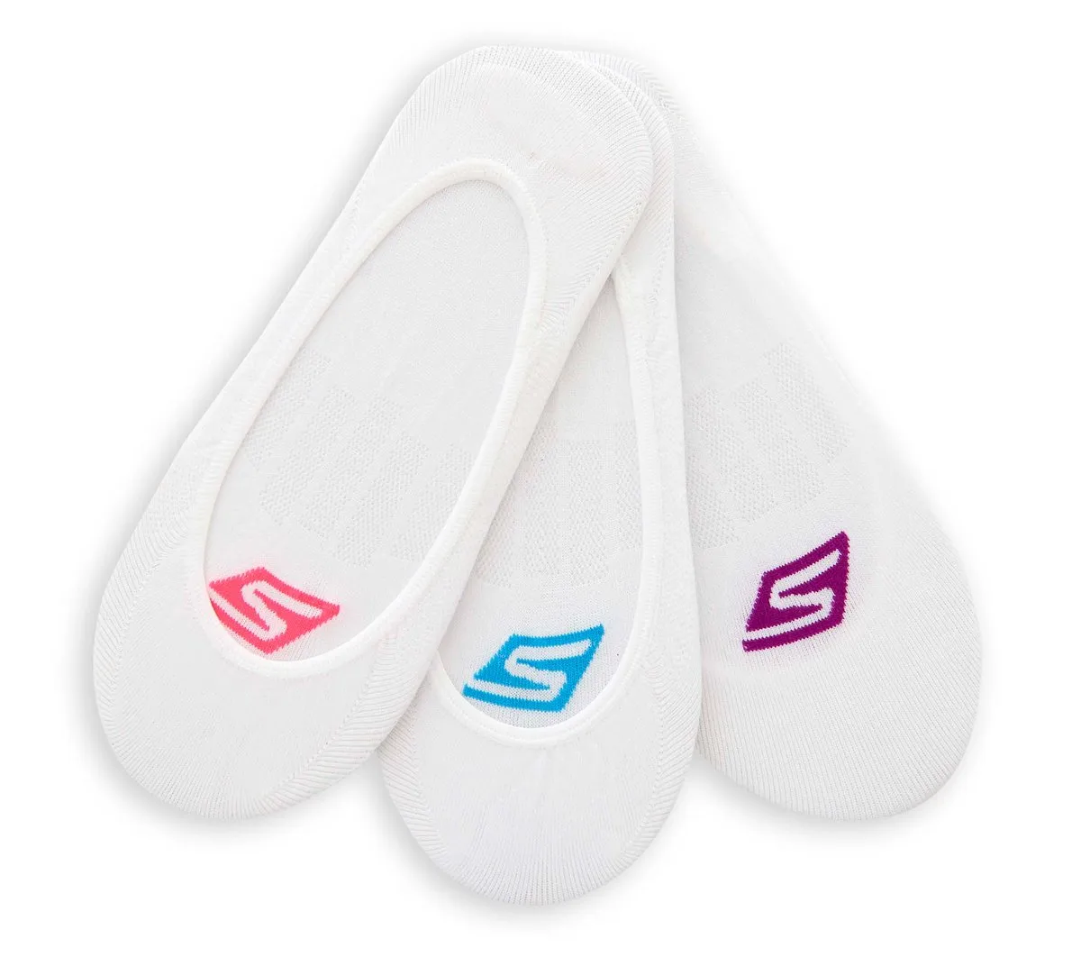Skechers 3 Pack Sport Mesh No Show Liner Socks