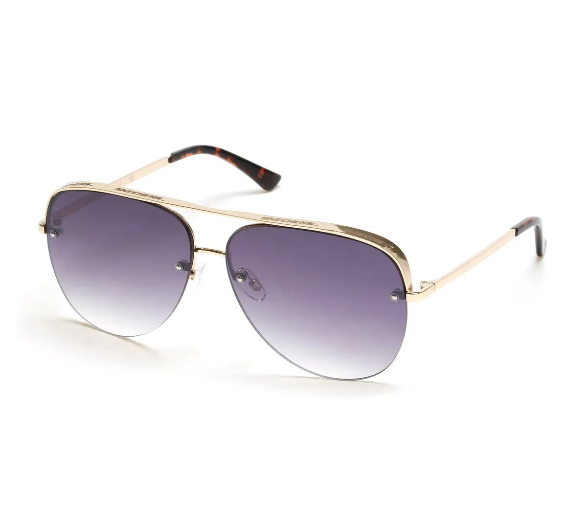 Skechers Semi-Rimless Metal Aviator
