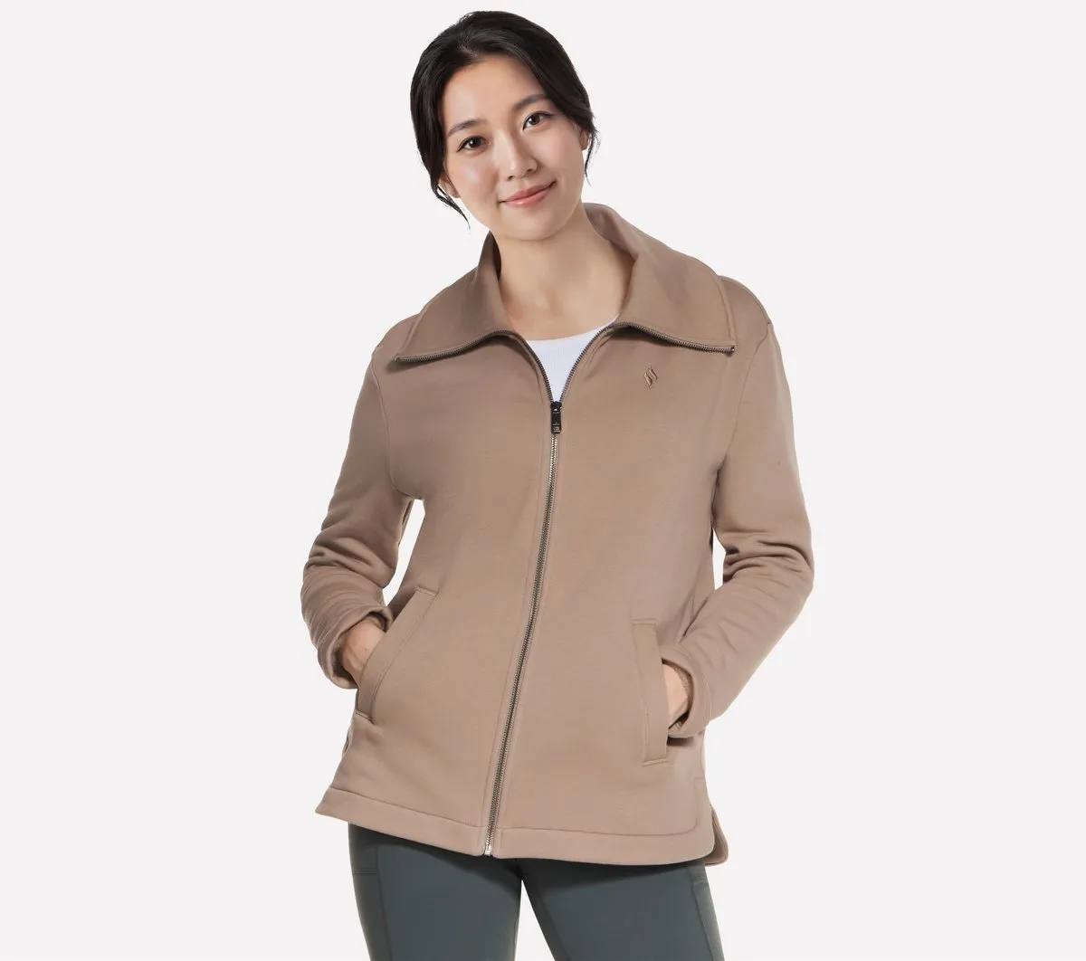 Skechers GO SNUGGLE Tunic Full Zip Jacket Skechers GO SNUGGLE Tunic Full Zip Jacket