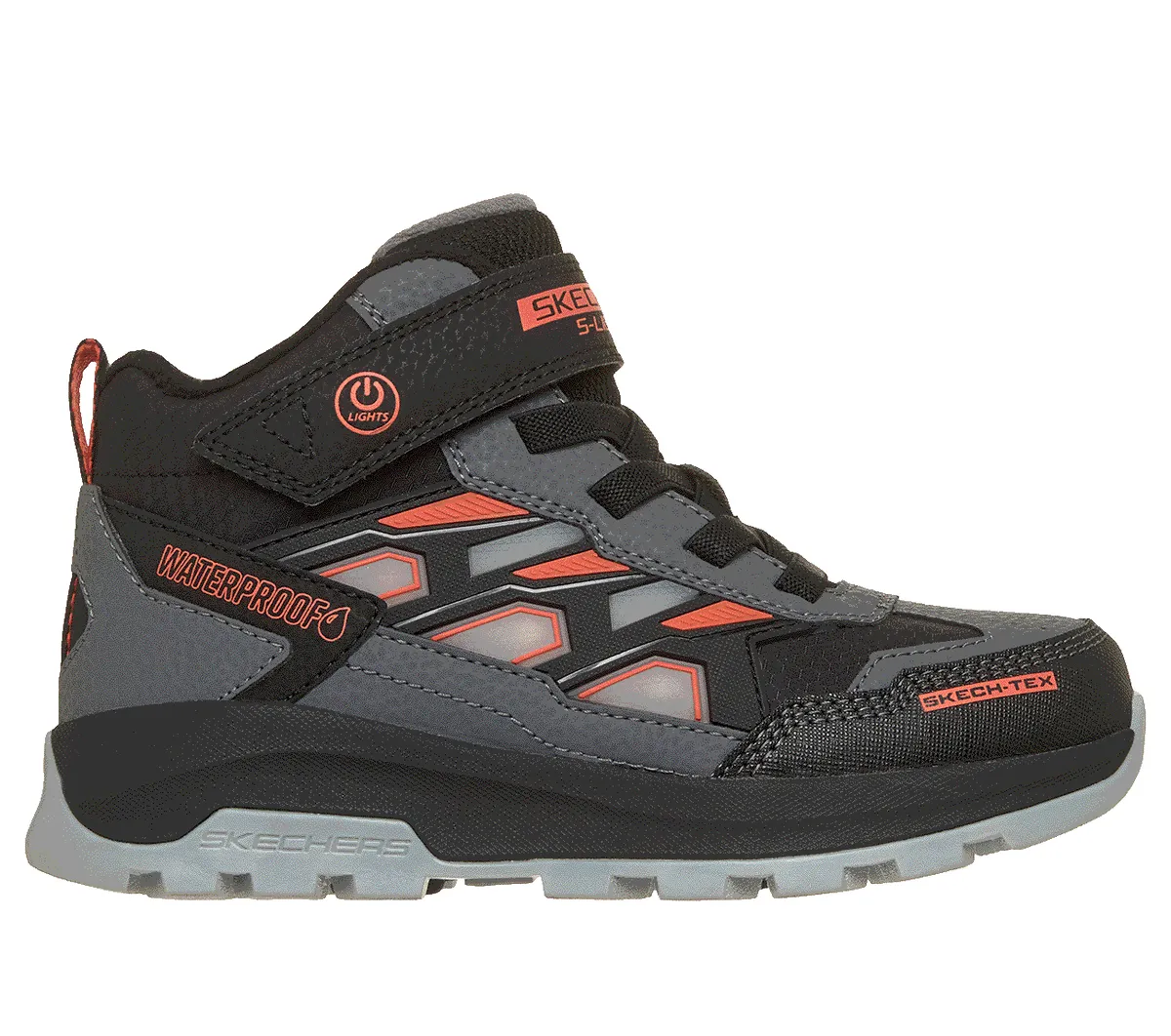 Skechers S-Lights Waterproof: Storm Blazer – Glow Trail