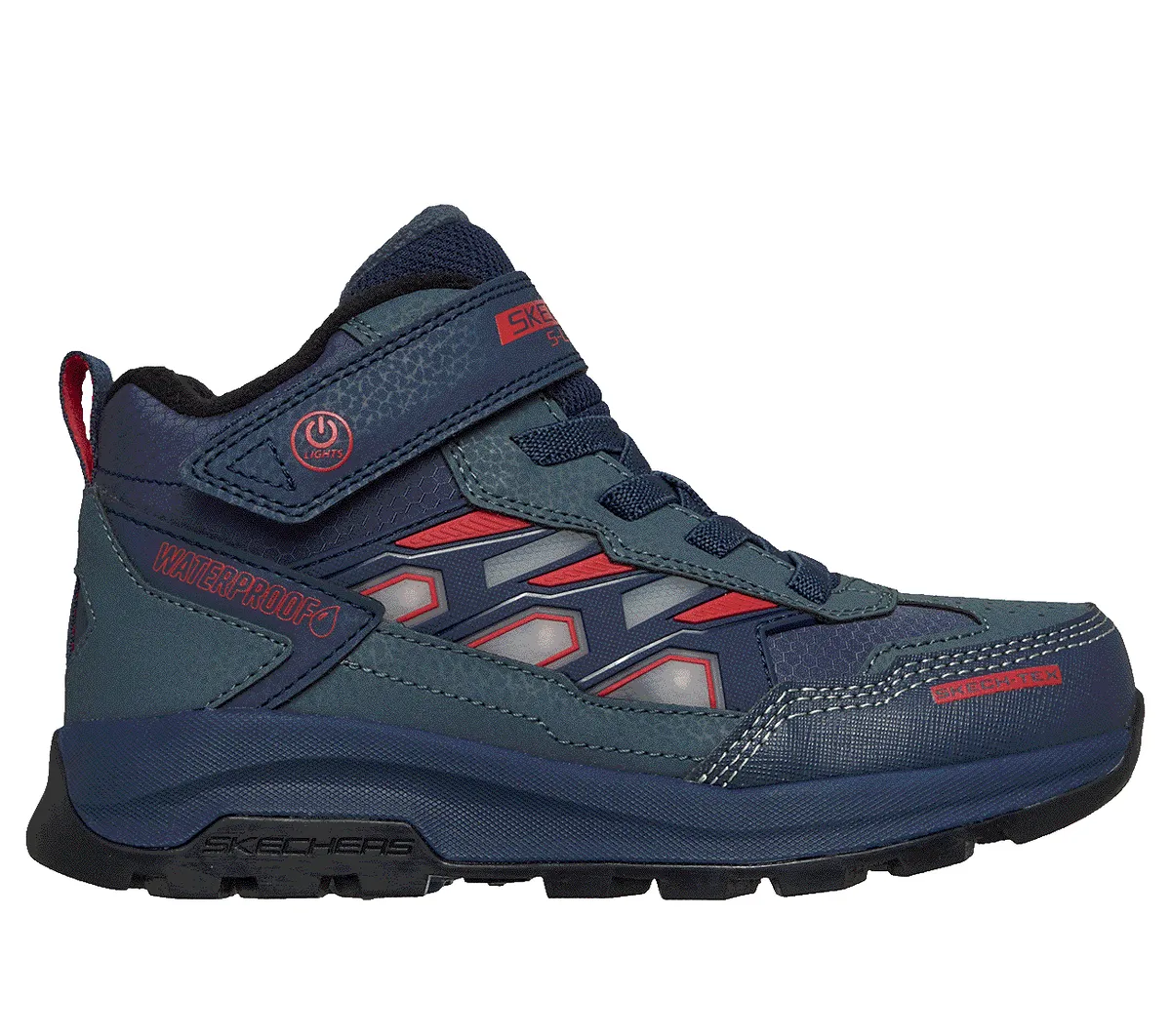 Skechers S-Lights Waterproof: Storm Blazer – Glow Trail