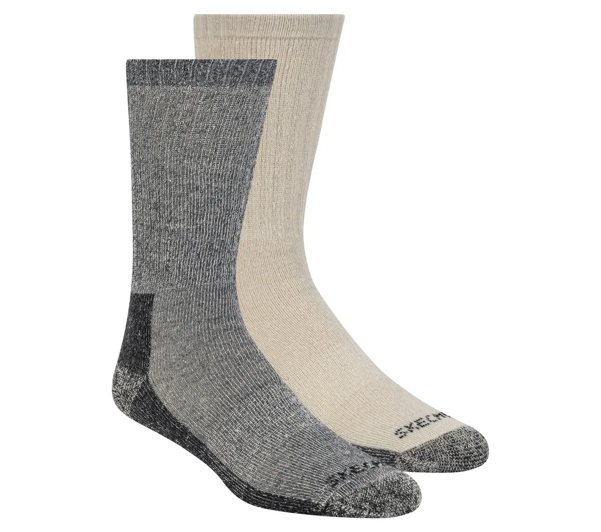 Skechers 2 Pack Men's Crew Wool Socks