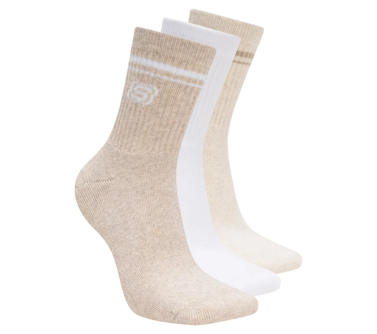Skechers 3 Pack Women's Low Crew Varsity Socks