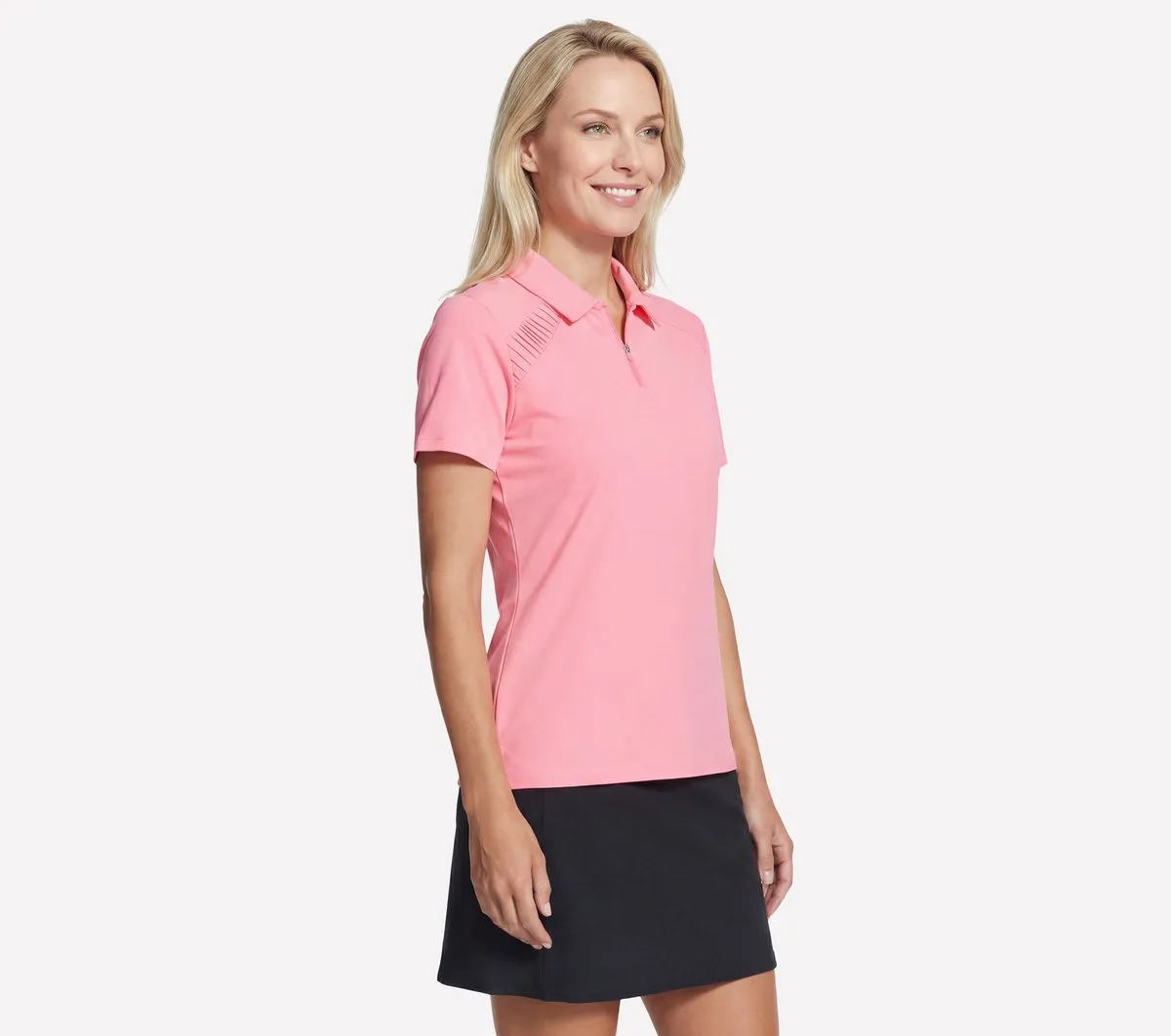 Skechers GO GOLF Short Sleeve Birdie Zip Front Polo