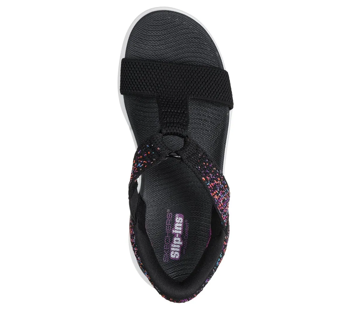 Skechers Slip-ins: GO WALK Massage Fit Sandal – Confetti Sky