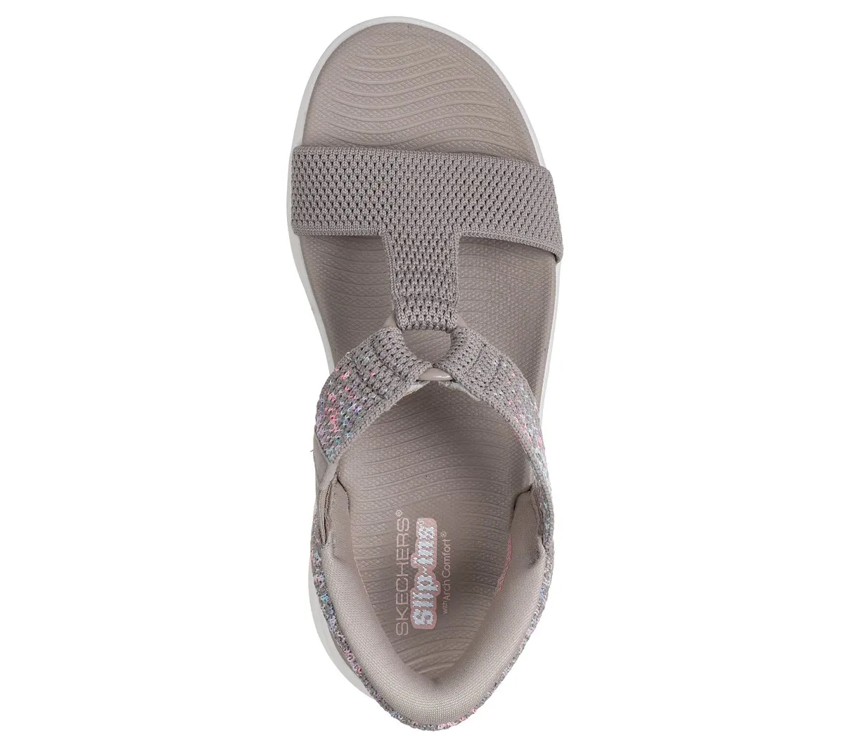 Skechers Slip-ins: GO WALK Massage Fit Sandal – Confetti Sky