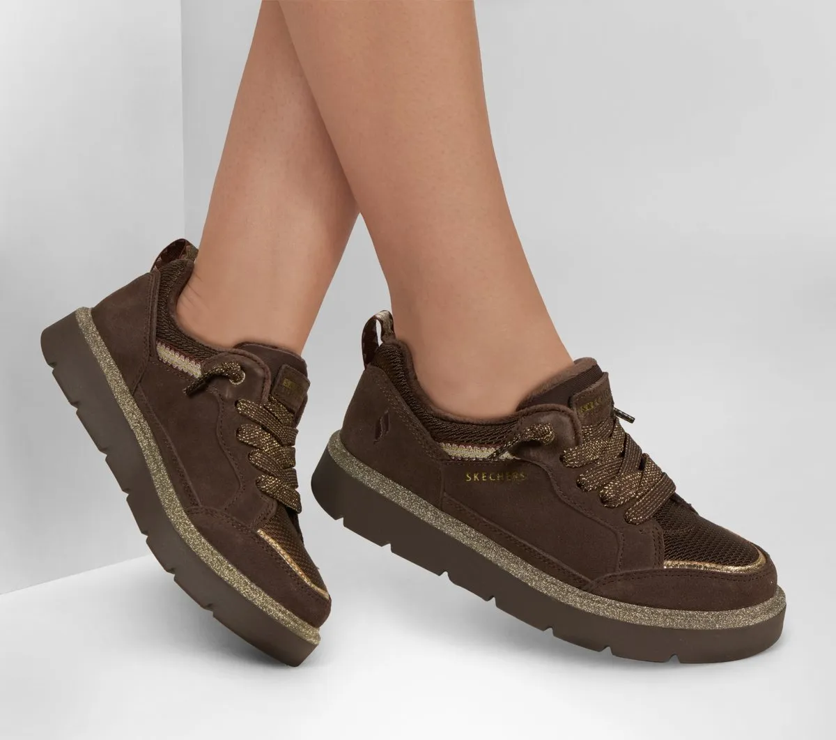 Skechers Keepsakes Cozy – Street Hiker Glimmer