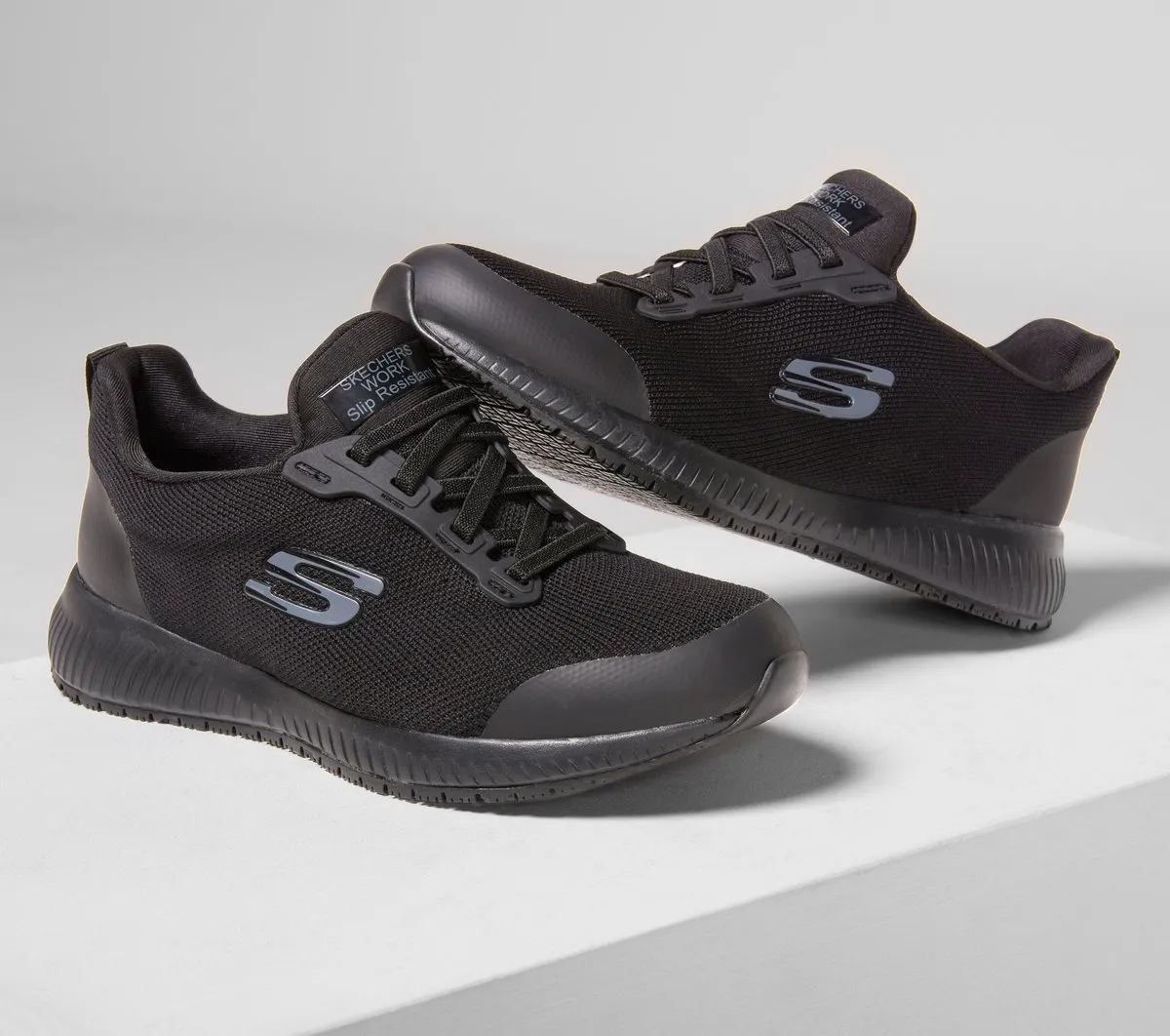 Skechers Work Slip-Resistant Relaxed Fit: Squad